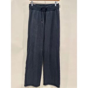 Lululemon Women's Size 6 Gray Lounge Drawstring Wide Leg Sweatpants Comfy Casual